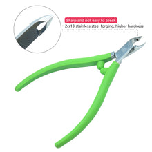 Load image into Gallery viewer, Nail Art Cuticle Nippers Cutter Pliers Silicone Handle Dead Skin Remover Manicure Clipper Scissor Pedicure Fingernail Trimming Tool
