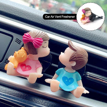 Load image into Gallery viewer, Car Air Vent Freshener Essential Oil Perfume Clip Scent Aromas Diffuser Decor Lovely Couple Fragrance Auto Interior Accessories
