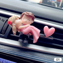 Load image into Gallery viewer, Car Air Vent Freshener Essential Oil Perfume Clip Scent Aromas Diffuser Decor Lovely Couple Fragrance Auto Interior Accessories
