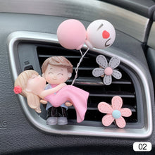 Load image into Gallery viewer, Car Air Vent Freshener Essential Oil Perfume Clip Scent Aromas Diffuser Decor Lovely Couple Fragrance Auto Interior Accessories
