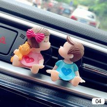 Load image into Gallery viewer, Car Air Vent Freshener Essential Oil Perfume Clip Scent Aromas Diffuser Decor Lovely Couple Fragrance Auto Interior Accessories
