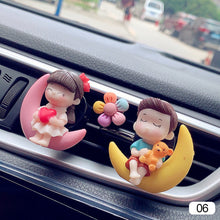 Load image into Gallery viewer, Car Air Vent Freshener Essential Oil Perfume Clip Scent Aromas Diffuser Decor Lovely Couple Fragrance Auto Interior Accessories
