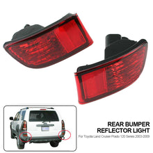 Load image into Gallery viewer, 1Pc Rear Bumper Reflector Light Tail Stop Brake Lamp Without Bulb Turn Signal For Toyota Land Cruiser Prado 120 Series 2003-2009
