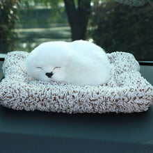 Load image into Gallery viewer, Cute Plush Simulation Sleeping Cats Dogs Car Dashboard Ornaments Decor Automobiles Decoration Interior Gift Auto Accessories
