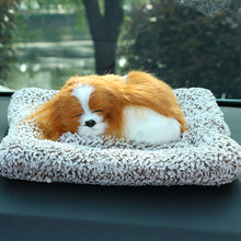 Load image into Gallery viewer, Cute Plush Simulation Sleeping Cats Dogs Car Dashboard Ornaments Decor Automobiles Decoration Interior Gift Auto Accessories
