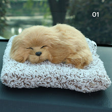 Load image into Gallery viewer, Cute Plush Simulation Sleeping Cats Dogs Car Dashboard Ornaments Decor Automobiles Decoration Interior Gift Auto Accessories
