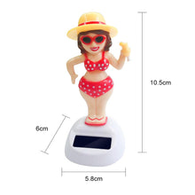 Load image into Gallery viewer, Cactus Auto-swinging Solar Sun Flower Jewelry Car Interiors Ornaments Dancing Doll Figurines Miniature Car Home Decoration
