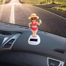 Load image into Gallery viewer, Cactus Auto-swinging Solar Sun Flower Jewelry Car Interiors Ornaments Dancing Doll Figurines Miniature Car Home Decoration
