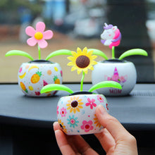 Load image into Gallery viewer, Cute Car Accessorie Auto Swing Solar Sunflower Pendant Auto Car Decoration Ornaments Birthday Gift Car Home Decoraction
