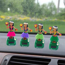 Load image into Gallery viewer, Solar Shaking Head Swinging Hawaii Girls Car Decoration Dancing Doll Car Accessories Solar Power Toy Car Ornament Car-styling
