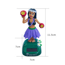 Load image into Gallery viewer, Solar Shaking Head Swinging Hawaii Girls Car Decoration Dancing Doll Car Accessories Solar Power Toy Car Ornament Car-styling
