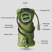 Load image into Gallery viewer, 2L TPU Foldable Water Bags Liner bags Outdoor Camping Hiking Climbing Cycling Water Bottles Hydration Bladder Leak Proof
