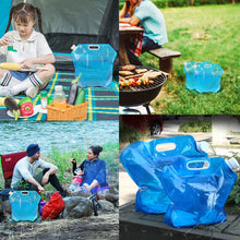 Load image into Gallery viewer, 5/10L Folding Portable Water Bag Sports Storage Container Jug Bottle Outdoor Travel Camping Folding Water Bag with Handle
