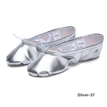 Load image into Gallery viewer, Little Princess Shining Girls Ballet Shoes Soft Sole Ballet Dance Slippers Girls Ladies Ballerina Ballet Shoes Women Gymnastics Dance Shoes
