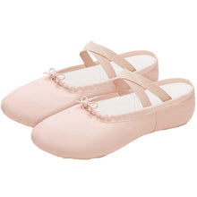 Load image into Gallery viewer, 1Pair Girls Ballet Shoes Canvas Soft Sole Ballerina Ballet Dance Slippers Children Practise Ballerina Shoes Woman Dance Shoes
