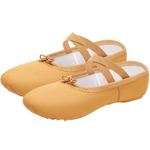 Load image into Gallery viewer, 1Pair Girls Ballet Shoes Canvas Soft Sole Ballerina Ballet Dance Slippers Children Practise Ballerina Shoes Woman Dance Shoes
