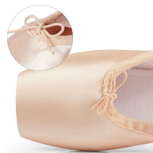 Load image into Gallery viewer, Satin Girls Ballerina Ballet Pointe Shoes Child Adult Ballet Shoes with RibbonsPractise Ballerina Shoes Women Dance Shoes
