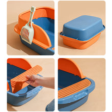 Load image into Gallery viewer, Cat Litter Box Heighten Semi-open Toilets for Pet Clean Sandbox with Free Shovel Cat Breathable Cat's House Cat Suppliers
