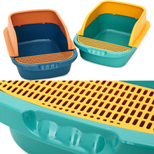 Load image into Gallery viewer, Cat Litter Box Heighten Semi-open Toilets for Pet Clean Sandbox with Free Shovel Cat Breathable Cat's House Cat Suppliers
