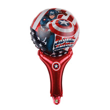 Load image into Gallery viewer, 1PC Handheld Stick Cartoon Foil Balloons Happy Birthday Party Balloons Super Hero Party Decoration Children Toy
