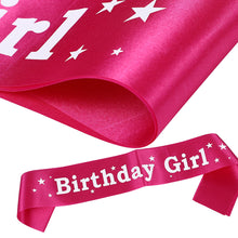 Load image into Gallery viewer, Happy Birthday Satin Sash Selempang Birthday Party Accessories Decoration Party Favors for Girls Boys
