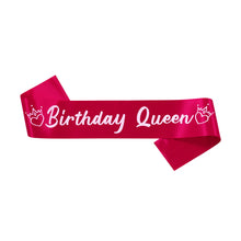 Load image into Gallery viewer, Birthday King and Birthday Queen Satin Sash Birthday Party Decoration Party Favors Gifts Party Accessories
