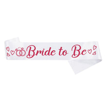 Load image into Gallery viewer, Bride To Be Sash Wedding Decoration Bridal Shoulder Strap Satin Sash Bachelorette Party Decoration Supplies Party Gifts
