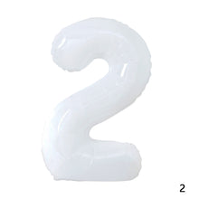 Load image into Gallery viewer, 40Inch Ins Giant White Number Foil Balloons Happy Birthday Wedding Party Mold Digital Balloon Anniversary Kids Baby Party Decoration
