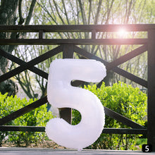 Load image into Gallery viewer, 40Inch Ins Giant White Number Foil Balloons Happy Birthday Wedding Party Mold Digital Balloon Anniversary Kids Baby Party Decoration
