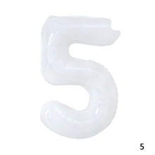 Load image into Gallery viewer, 32Inch Ins Giant White Number Foil Balloons Happy Birthday Wedding Party Mold Digital Balloon Anniversary Kids Baby Party Decoration
