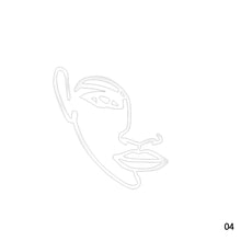 Load image into Gallery viewer, Acrylic Abstract Minimalist Art Lady Face Cake Topper Girl Happy Birthday Cake Decoration Wedding Cake Toppers Party Supplies
