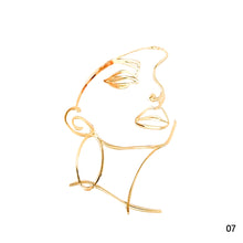 Load image into Gallery viewer, Acrylic Abstract Minimalist Art Lady Face Cake Topper Girl Happy Birthday Cake Decoration Wedding Cake Toppers Party Supplies
