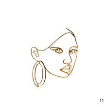 Load image into Gallery viewer, Acrylic Abstract Minimalist Art Lady Face Cake Topper Girl Happy Birthday Cake Decoration Wedding Cake Toppers Party Supplies

