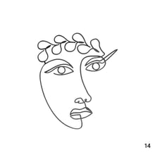 Load image into Gallery viewer, Acrylic Abstract Minimalist Art Lady Face Cake Topper Girl Happy Birthday Cake Decoration Wedding Cake Toppers Party Supplies
