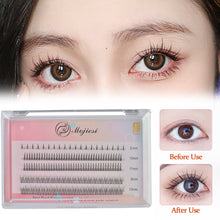 Load image into Gallery viewer, 5 Rows Fairy Eyelash Individual Lashes Cluster Spikes Lash Wispy Premade Natural Fluffy False Eyelashes
