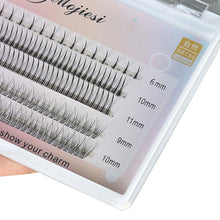 Load image into Gallery viewer, 5 Rows Fairy Eyelash Individual Lashes Cluster Spikes Lash Wispy Premade Natural Fluffy False Eyelashes
