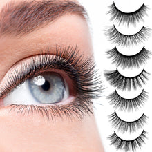 Load image into Gallery viewer, 5 Pairs 3D Soft False Eyelashes Handmade Wispy Fluffy Long Lashes Professional Natural Lashes Nature Eye Makeup Tools
