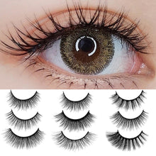 Load image into Gallery viewer, 5 Pairs 3D Soft False Eyelashes Handmade Wispy Fluffy Long Lashes Professional Natural Lashes Nature Eye Makeup Tools
