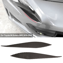 Load image into Gallery viewer, Pair Car Headlights Eyebrow Eyelid Trim Cover Sticker Refitting Car Styling For Toyota 86 Subaru BRZ 2016-2020
