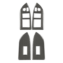 Load image into Gallery viewer, 2Pcs Carbon Fiber Car Inner Window Lift Switch Button Panel Decoration Cover Trim Frame Interior for Toyota 86 Subaru BRZ
