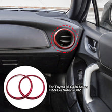 Load image into Gallery viewer, Pair Car AC Air Outlet Conditioning Cover Ring Vent Decoration Trim Accessories For Toyota 86 GT86 Scion FR-S For Subaru BRZ
