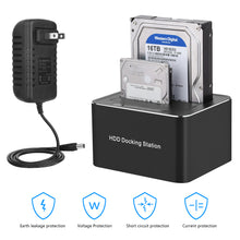 Load image into Gallery viewer, Sata Dual Disk Cloner 2.5/3.5 Inch Universal Hard Disk Base Usb3.0 Offline Copy Mobile Hard Disk Box
