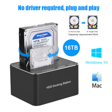 Load image into Gallery viewer, Sata Dual Disk Cloner 2.5/3.5 Inch Universal Hard Disk Base Usb3.0 Offline Copy Mobile Hard Disk Box
