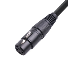 Load image into Gallery viewer, 30cm XLR Male to Dual XLR Female Y Splitter Cable Foil and Braided Shielded For Microphone Mixer Amplifier
