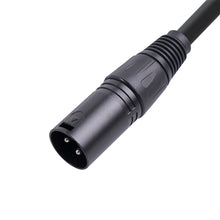 Load image into Gallery viewer, 30cm XLR Male to Dual XLR Female Y Splitter Cable Foil and Braided Shielded For Microphone Mixer Amplifier
