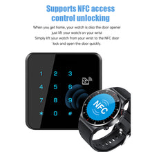 Load image into Gallery viewer, QW33 Magnetic charging smart watches,1.28" Large HD display with multiple sports heatlth monitoring support NFC access control
