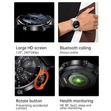 Load image into Gallery viewer, QW33 Magnetic charging smart watches,1.28" Large HD display with multiple sports heatlth monitoring support NFC access control
