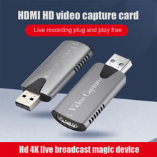 Load image into Gallery viewer, Video Capture Card Hdmi Hd 4K for PS4 Switch Game Live Usb2.0 Capture Card
