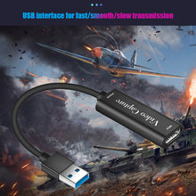 Load image into Gallery viewer, HDMI Capture Card HD Game Live Broadcast HDMI To USB3.0 Cable Capturer 4K Video Capture Card
