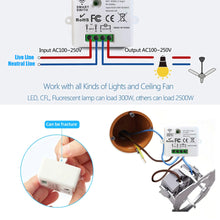 Load image into Gallery viewer, WiFi Light Switch Timer 220V RF Interruptor 433mhz Push Button Switch Tuya Smart Life Control Workwith Alexa for Home Appliance

